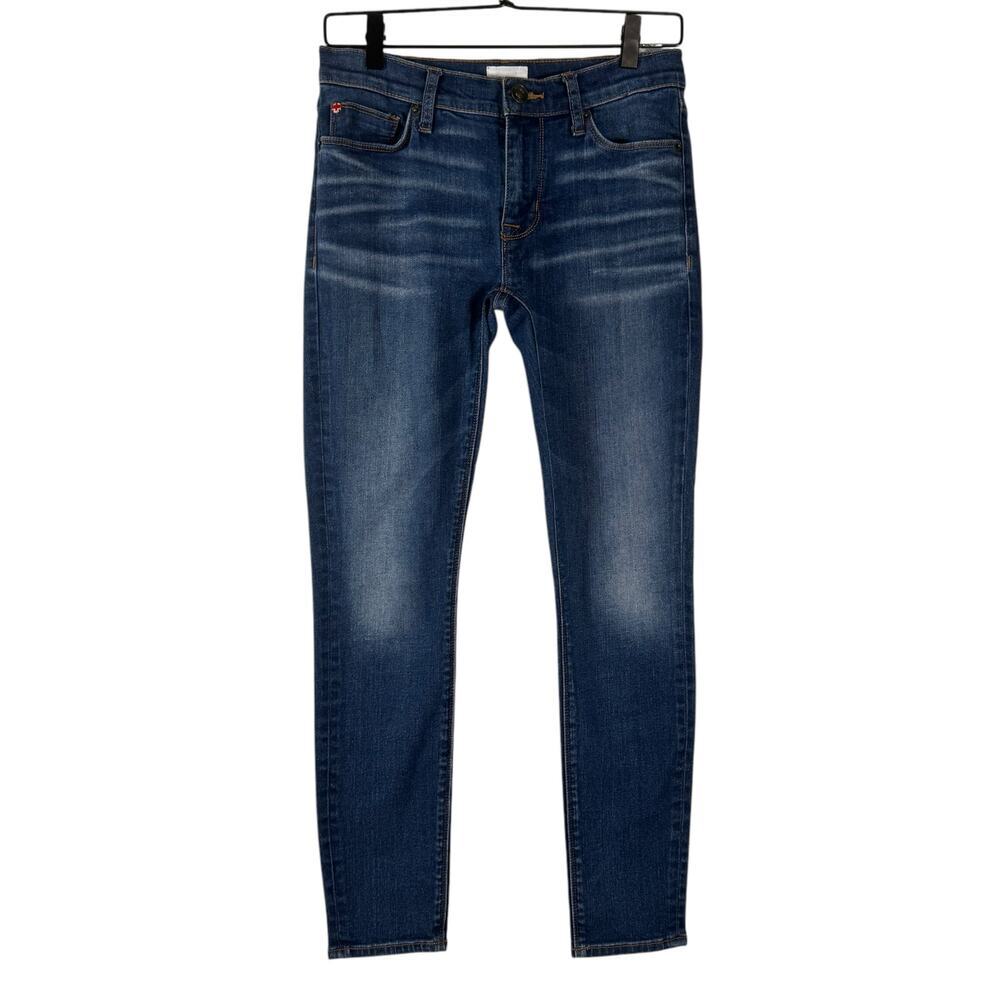 Hudson Women's Blue Stretch Krista Midrise Super Skinny Ankle Jeans Size 27